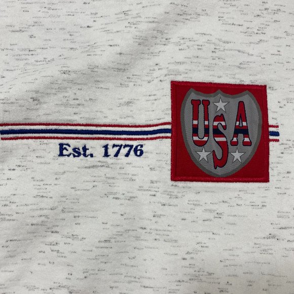 Vintage Est 1776 USA White Crew Neck Sweater - Picture 7 of 9